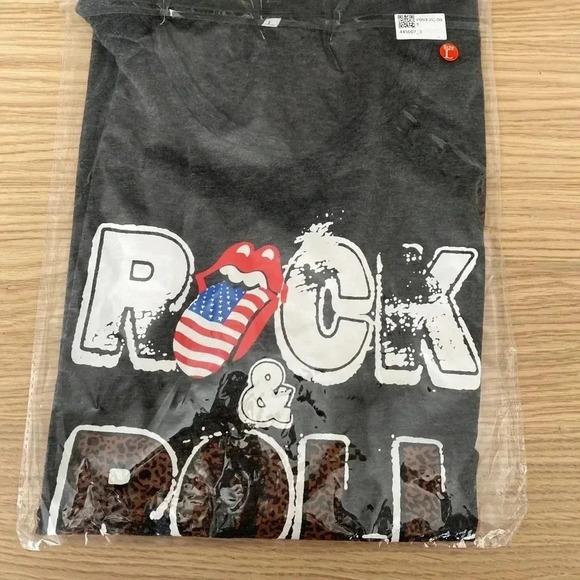 💥🆕Rock & Roll O-Neck Tank -Charcoal L🆕 - Picture 4 of 4